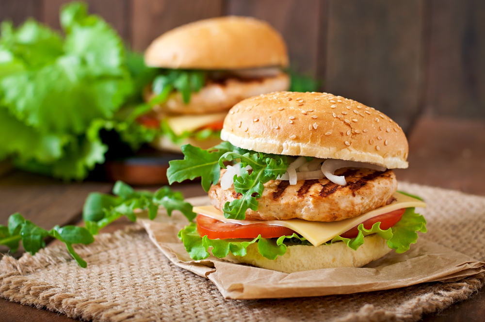 two burgers