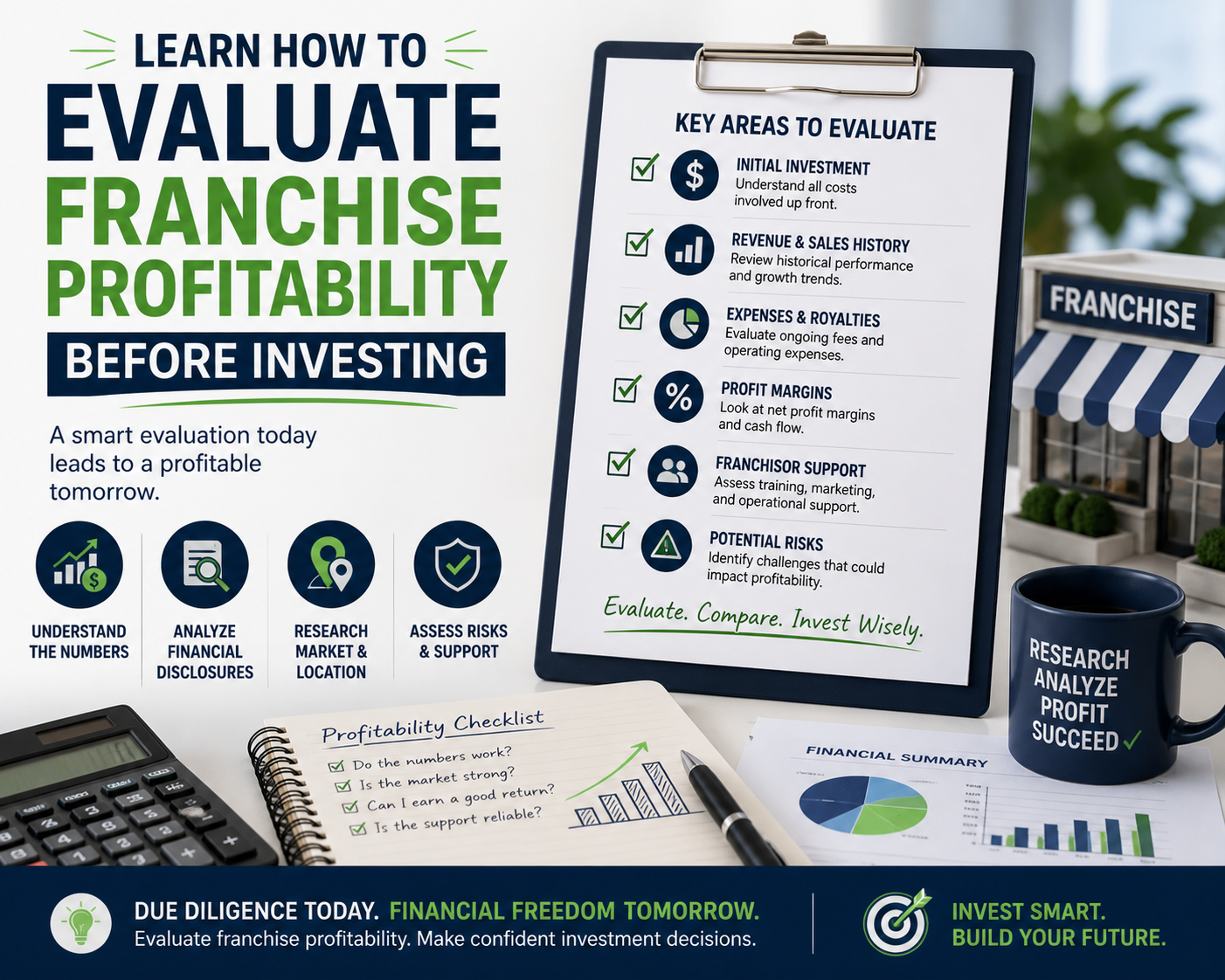 learn how to evaluate franchise profitability