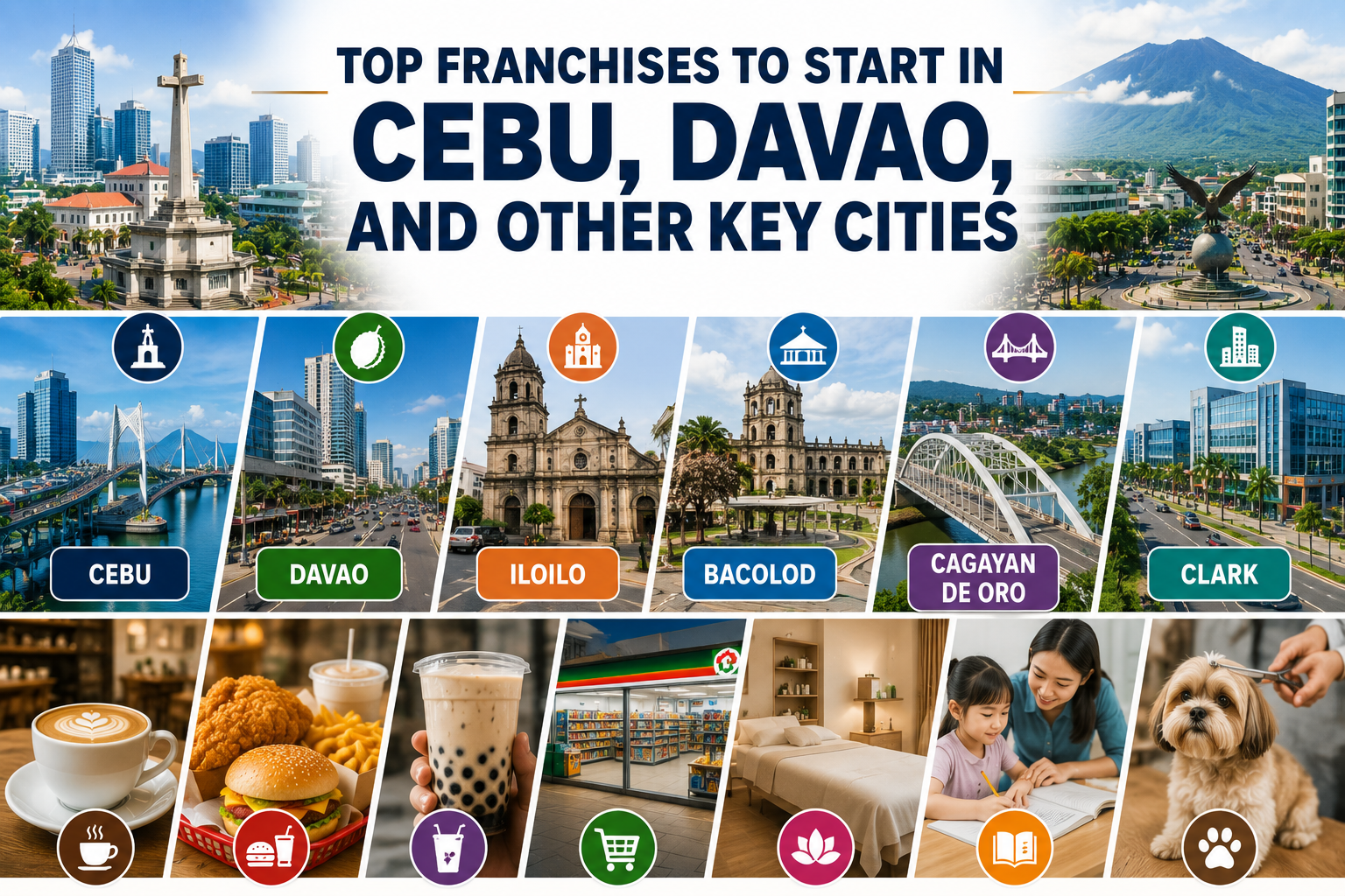 top franchises to start in Cebu, Davao and other key cities