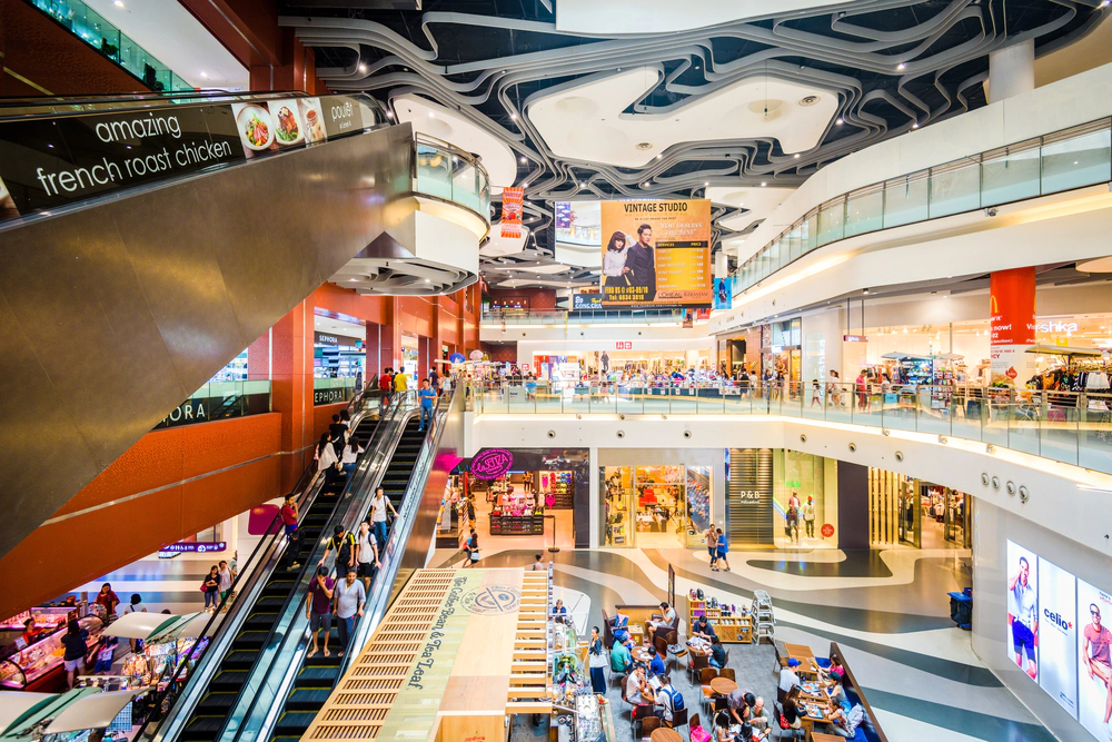 inside of a mall