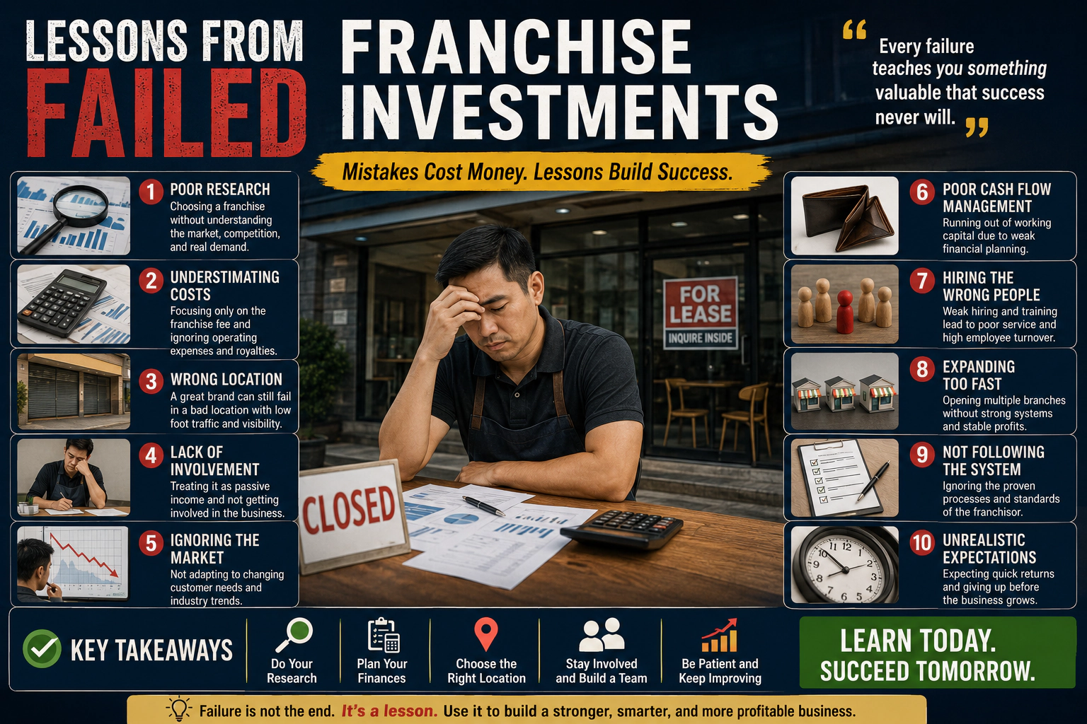 lessons from failed franchise investments