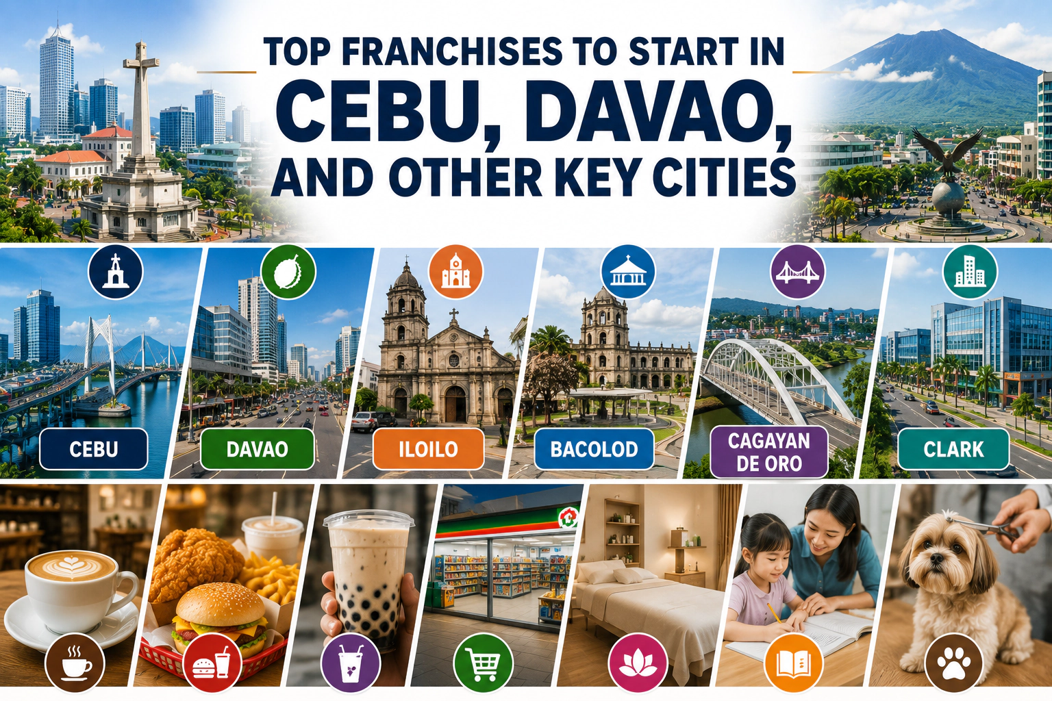 top franchises to start in Cebu, Davao and other key cities
